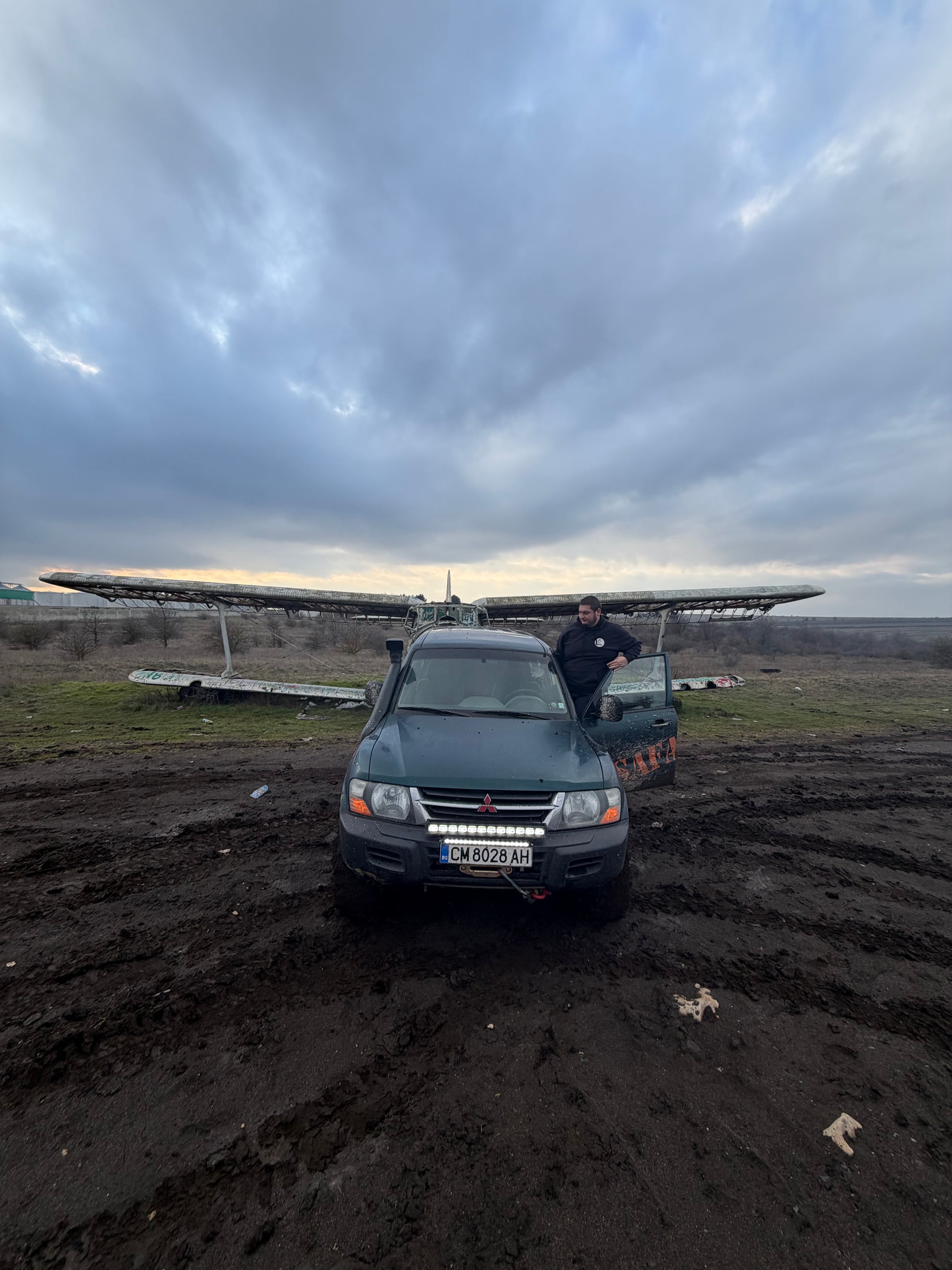 DRIVING AN OFF-ROAD MITSUBISHI JEEP