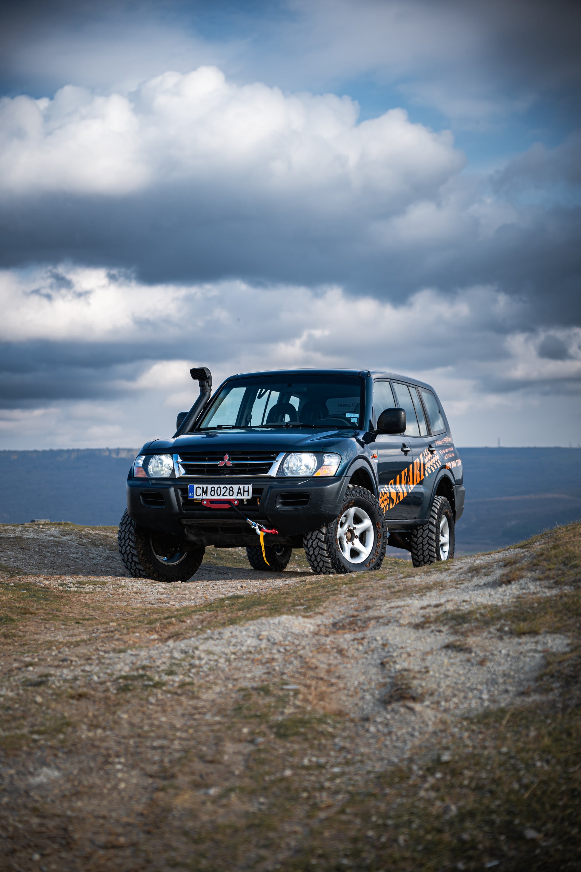 DRIVING AN OFF-ROAD MITSUBISHI JEEP